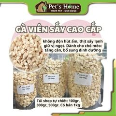 Ức gà viên sấy lạnh theo công thức Nhật Bản giữ nguyên mùi thơm và vị ngon cho chó mèo