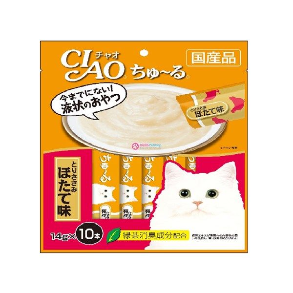 Ciao Churu 10 pcs Chicken Fillet Scallop Flavor