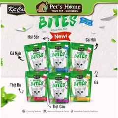 Bánh thưởng KitCat Breath BItes snack dạng viên giòn giúp sạch răng, thơm miệng cho mèo Singapore
