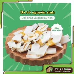 Xương nơ DoggyMan Chewell, da bò kẹp thịt gà cho chó cưng