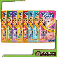 Súp thưởng Toro Toro Lickable bánh thưởng dạng sốt thơm ngon cho mèo Thái Lan gói 24 hoặc 25 tuýp