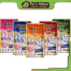 Súp thưởng Nekko Gold Creamy vị cá ngừ mix thơm ngon chính hãng Thái Lan túi 4 tuýp