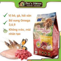 Hạt Grandmagic 1kg thức ăn cho chó Việt Nam xuất khẩu