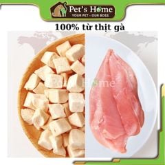 Ức gà viên sấy lạnh theo công thức Nhật Bản giữ nguyên mùi thơm và vị ngon cho chó mèo