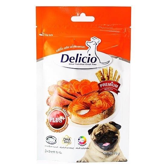 Bánh thưởng cho chó Delicio Plus+ 70g