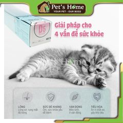 Thức ăn hạt cho mèo PetQ Macaron D5 200g
