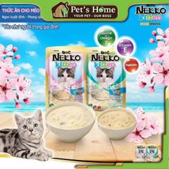 Pate Nekko Kitten dạng Mousse bổ sung Vitamin cho mèo con Thái Lan 70g