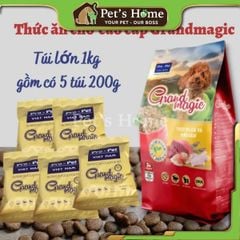 Hạt Grandmagic 1kg thức ăn cho chó Việt Nam xuất khẩu