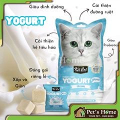 Bánh thưởng KitCat Yogurt snack viên sữa chua sấy hỗ trợ tiêu hoá, sạch răng cho mèo Singapore