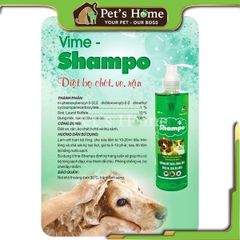 Sữa tắm gội Vime Shampoo VN [Phòng Diệt Ve Rận & Bọ Chét ] 300ml