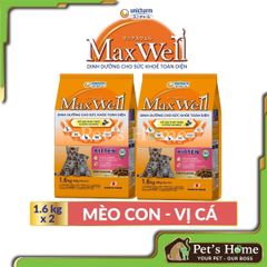 Hạt Maxwell [1,5kg - 1,6kg] thức ăn cho mèo, mèo con tốt cho thận vị cá Nhật Bản