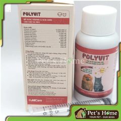 Siro dinh dưỡng Polyvit bổ sung vitamin, tăng cường đề kháng, kích thích thèm ăn cho chó mèo 50ml