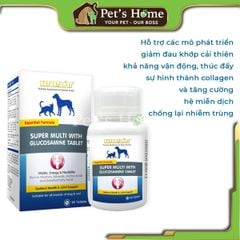 Glucosamine Natural Pet hỗ trợ xương khớp 60 viên