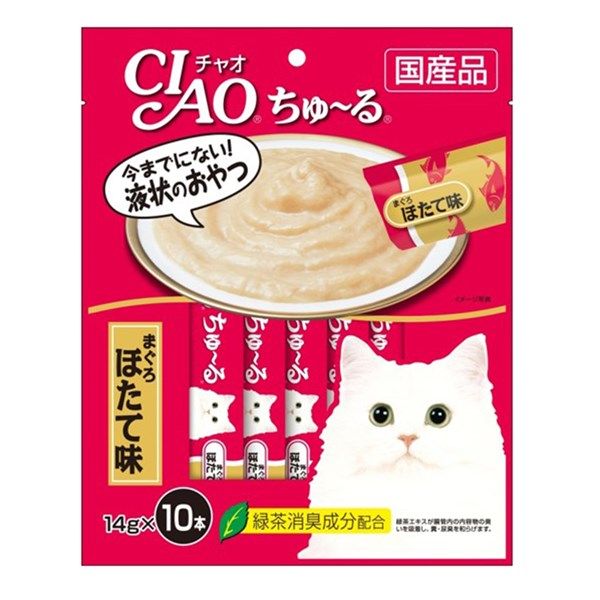 Ciao Churu 10 pcs White Meat Tuna Scallop Flavor