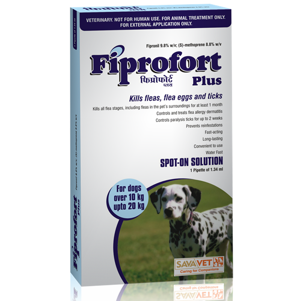 Nhỏ gáy Fiprofort Plus 1,34ml cho chó 10 - 20kg