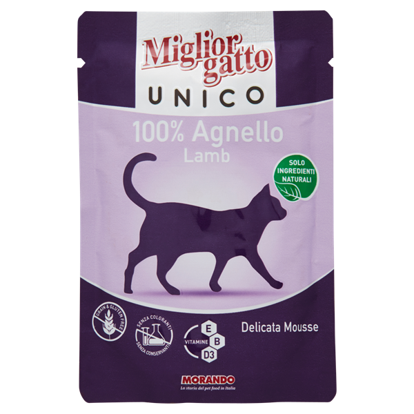 Pate Migliorgatto Unico M27 cho mèo vị cừu non 85g