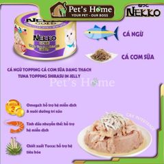 Pate Nekko Gold thức ăn ướt hỗ trợ tiêu hoá, bổ sung Taurine cho mèo Thái Lan lon 85g