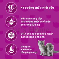 Hạt mèo Whiskas Thái cho mèo con, mèo lớn 400g, 1.2kg