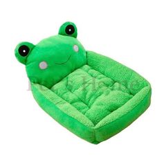 Giường nệm vuông lông thú - Ếch xanh - S
