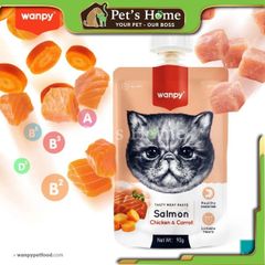 Súp thưởng Wanpy nắp vặn hàng chuẩn nội địa Trung và Châu Âu thơm ngon cho mèo