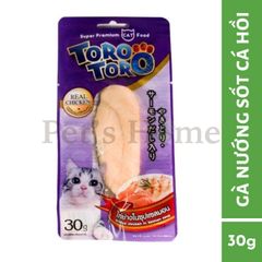 Bánh thưởng cho mèo Toro Toro Real thịt cá thật nguyên miếng 30g