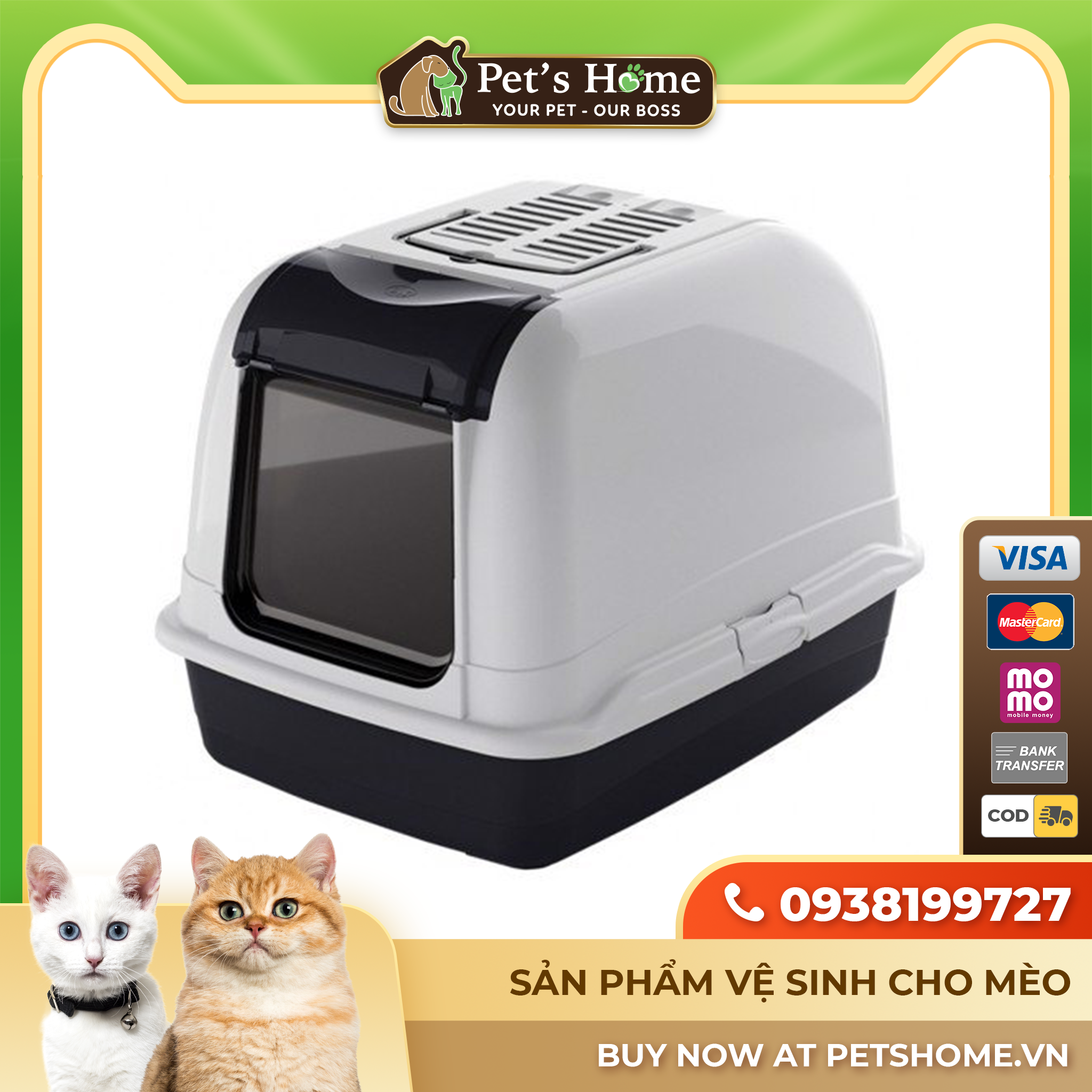 Ferplast Maxi Bella Cabrio - Nhà vệ sinh cho mèo lớn và chó nhỏ – Pet's Home