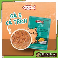 Pate Kucinta cho mèo gói 80g giàu dinh dưỡng cho mèo trưởng thành