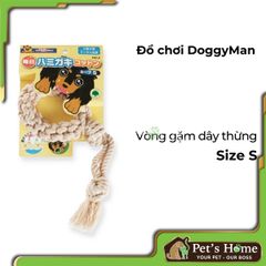 Vòng cotton Doggyman đồ chơi dạng vòng dây thừng siêu bền để gặm, huấn luyện cho chó