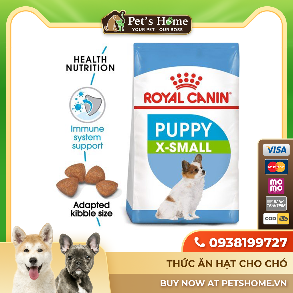 Hạt Royal Canin Xsmall Puppy cho giống chó siêu nhỏ dưới 10 tháng tuổi