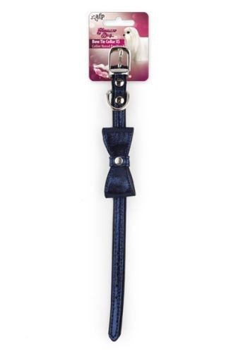AFP Glamour Dog - Vòng cổ Bow S (Xanh đen)