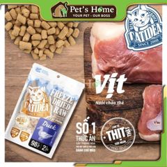 Thịt tươi sấy thăng hoa Catidea Freeze Dried Raw 100g