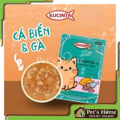 Pate Kucinta cho mèo gói 80g giàu dinh dưỡng cho mèo trưởng thành