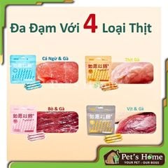Xúc xích dinh dưỡng Taotaopet snack cho chó mèo gói 450g