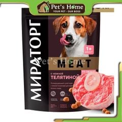 Hạt Miratorg thức ăn hạt vị thịt bê cho chó trưởng thành giống nhỏ