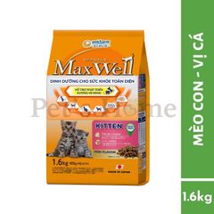 Hạt Maxwell [1,5kg - 1,6kg] thức ăn cho mèo, mèo con tốt cho thận vị cá Nhật Bản