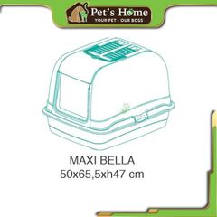 Ferplast Maxi Bella Cabrio - Nhà vệ sinh cho mèo lớn và chó nhỏ