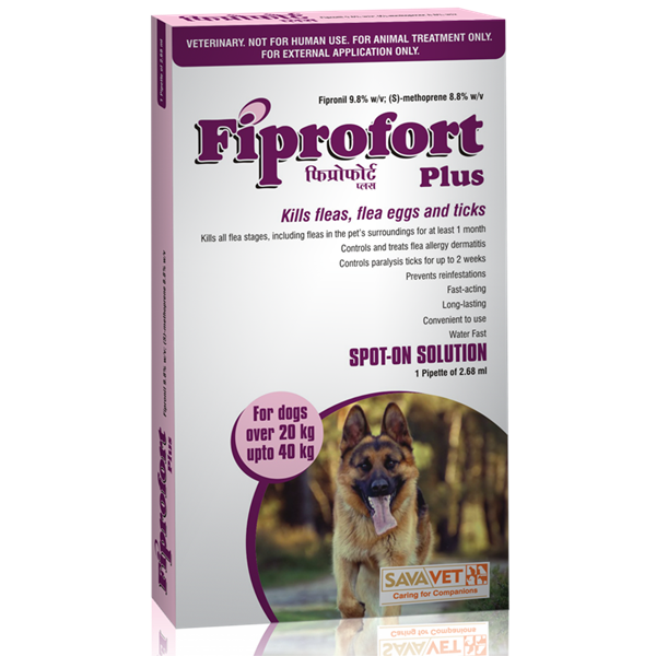 Nhỏ gáy Fiprofort Plus 2,68ml cho chó 20 - 40kg