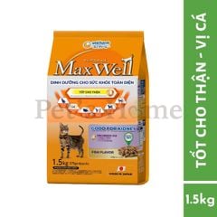 Hạt Maxwell [1,5kg - 1,6kg] thức ăn cho mèo, mèo con tốt cho thận vị cá Nhật Bản