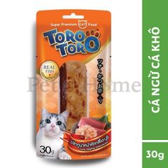 Bánh thưởng cho mèo Toro Toro Real thịt cá thật nguyên miếng 30g