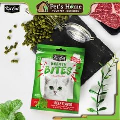 Bánh thưởng KitCat Breath BItes snack dạng viên giòn giúp sạch răng, thơm miệng cho mèo Singapore