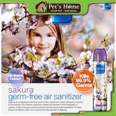 Chai xịt khử mùi và diệt trùng không khí Bio ion Germ Free Air Sanitizer 300ml