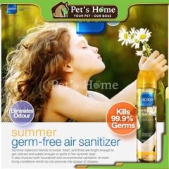 Chai xịt khử mùi và diệt trùng không khí Bio ion Germ Free Air Sanitizer 300ml