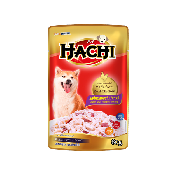 Pate Hachi gà và gan cho chó 80g