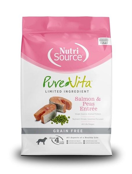 Hạt Nutri Source PureVita Cá hồi và Đậu Hà Lan cho chó 2,26kg