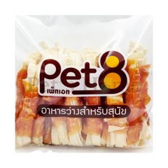 Thịt ức gà sấy khô LoveMe Pet8 snack gà sấy cho chó Thái Lan gói lớn 350 400g