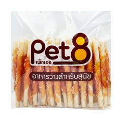 Thịt ức gà sấy khô LoveMe Pet8 snack gà sấy cho chó Thái Lan gói lớn 350 400g