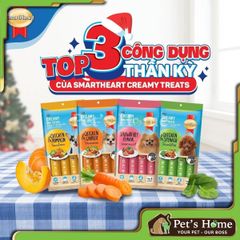 Bánh thưởng SmartHeart Creamy - Bánh thưởng dạng soup cho chó 4x15g