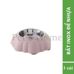 Bát inox đế nhựa hình hoa