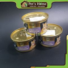 Pate Fit4Cats Premium thức ăn ướt mềm Cá ngừ trắng đóng hộp cho mèo Nhật Bản lon 85g