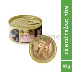 Pate Fit4Cats Premium thức ăn ướt mềm Cá ngừ trắng đóng hộp cho mèo Nhật Bản lon 85g